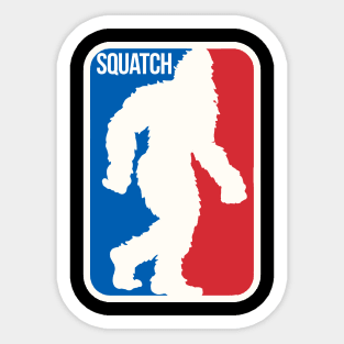 Bigfoot Basketball Funny NBA Fan Art Sasquatch Squatch Logo Sticker